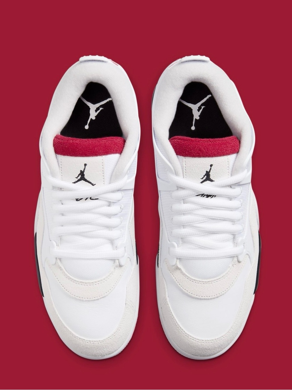 Nike Air Jordan White and Red boys shoes sneakers